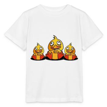 ente quietscheente bande dessinée - T-shirt bio MINI CREATOR Stanley/Stella Enfant - blanc - Devant - Maike (125cm)