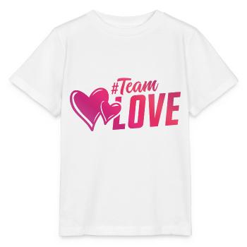 team love love hearts heart - Stanley/Stella MINI CREATOR Kids’ T-Shirt - white - Front - Maike (125cm)