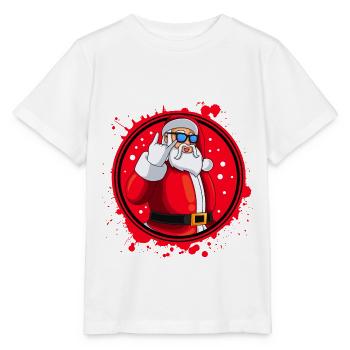 Santa Claus Santa Cool Blob - T-shirt bio MINI CREATOR Stanley/Stella Enfant - blanc - Devant - Maike (125cm)