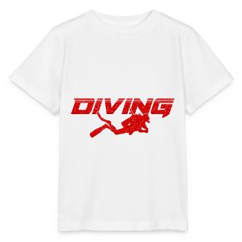 Diving Logo Dive Scuba - Stanley/Stella MINI CREATOR Kids’ T-Shirt - white - Front - Maike (125cm)