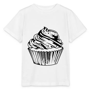 Muffin Cupcake Repas - T-shirt bio MINI CREATOR Stanley/Stella Enfant - blanc - Devant - Maike (125cm)