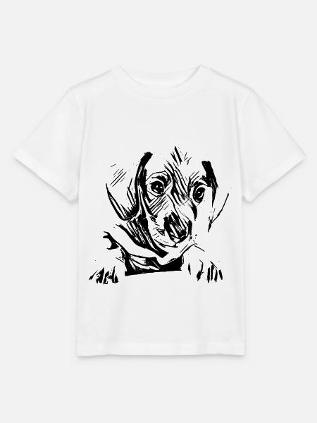 Dackel - Stanley/Stella Kinder T-Shirt MINI CREATOR - Weiß