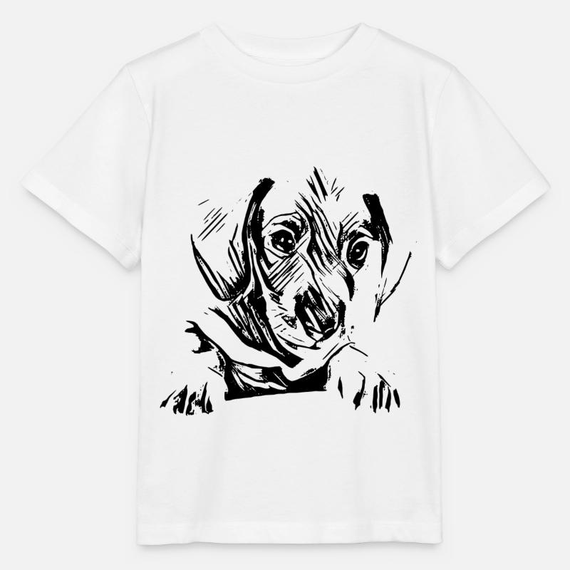 Dackel - Stanley/Stella Kinder T-Shirt MINI CREATOR  - Weiß
