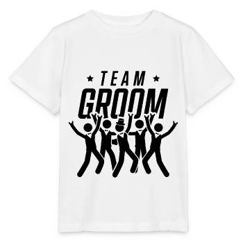 groom team - T-shirt bio MINI CREATOR Stanley/Stella Enfant - blanc - Devant - Maike (125cm)