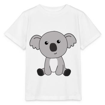 Koala animaux mignons pour les enfants mignons petits animaux - T-shirt bio MINI CREATOR Stanley/Stella Enfant - blanc - Devant - Maike (125cm)