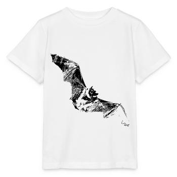 Fledermaus - Stanley/Stella Kinder T-Shirt MINI CREATOR  - Weiß - Vorne - Maike (125cm)