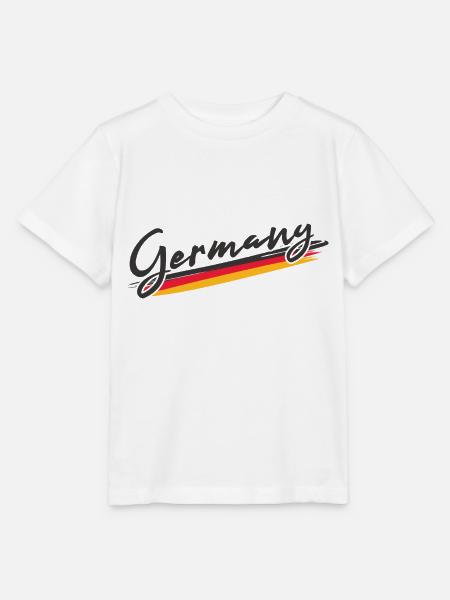 Fußball Deutschland Trikot Fanartikel Deutschland - Stanley/Stella Kinder T-Shirt MINI CREATOR  - Weiß