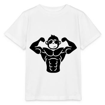 aap spieren - Stanley/Stella Kinder-T-shirt MINI CREATOR  - wit - Voor - Maike (125cm)