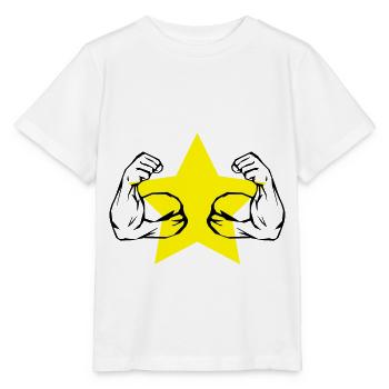 muscles pauvres bizeps - T-shirt bio MINI CREATOR Stanley/Stella Enfant - blanc - Devant - Maike (125cm)