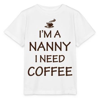 Babysitter Babysitting Nanny Nannies Coffee Lover - Stanley/Stella MINI CREATOR Kids’ T-Shirt - white - Front - Maike (125cm)