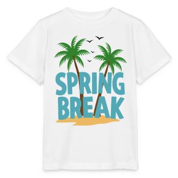 Spring Break Palm Trees Beach - Stanley/Stella MINI CREATOR Kids’ T-Shirt - white - Front - Maike (125cm)