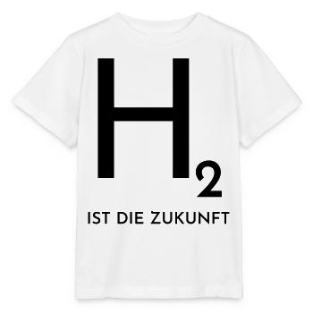 Wasserstoff ist die Zukunft - Stanley/Stella Kinder T-Shirt MINI CREATOR  - Weiß - Vorne - Maike (125cm)
