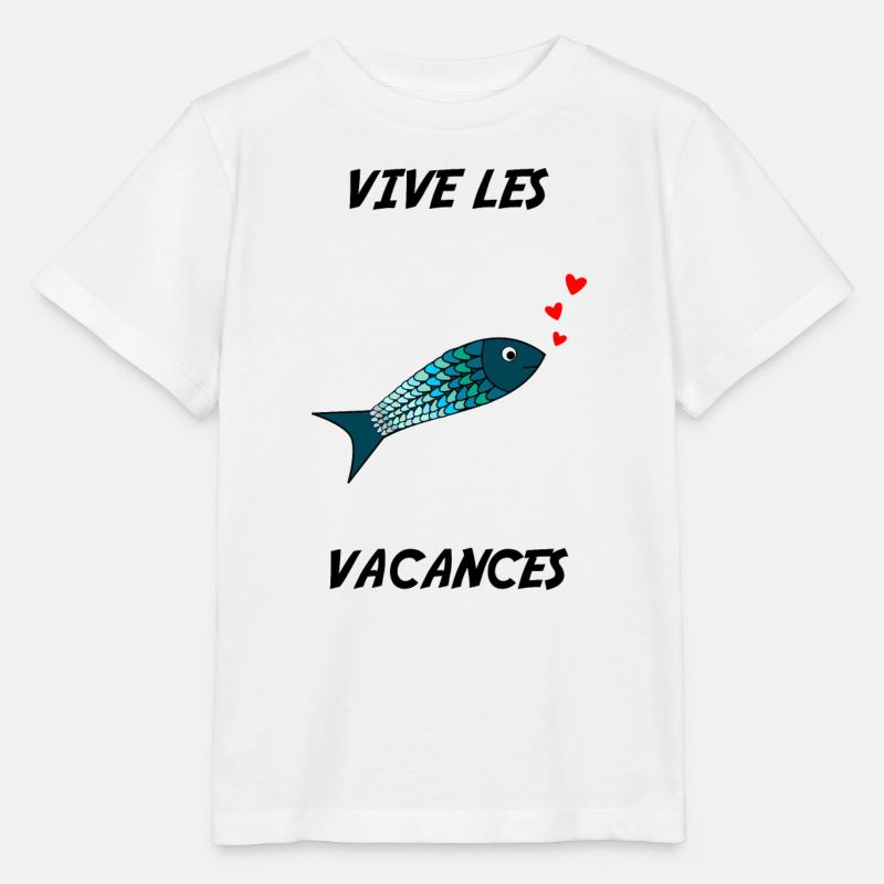 VACANCES. VIVE LES VACANCES. VACANCES - T-shirt bio MINI CREATOR Stanley/Stella Enfant - blanc