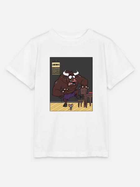 Feiger Minotaurus - Stanley/Stella Kinder T-Shirt MINI CREATOR - Weiß