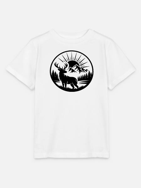 Hirsche – Nordische Wildtiere - Stanley/Stella Kinder T-Shirt MINI CREATOR - Weiß