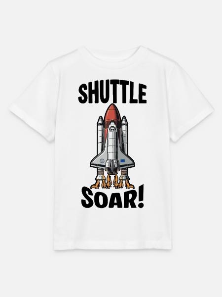 Start des Space Shuttle Soar - Stanley/Stella Kinder T-Shirt MINI CREATOR - Weiß
