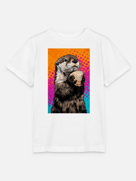 Otter - Stanley/Stella Kinder T-Shirt MINI CREATOR - Weiß
