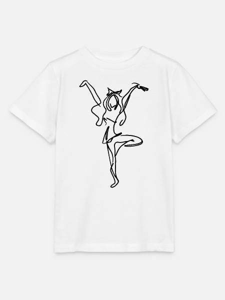 Cheerleaderin - Stanley/Stella Kinder T-Shirt MINI CREATOR  - Weiß