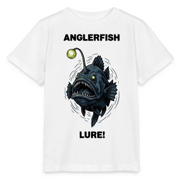 Abyssal-Seeteufel, Köder-Angler - Stanley/Stella Kinder T-Shirt MINI CREATOR  - Weiß - Vorne - Maike (125cm)