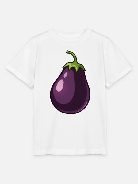 Aubergine - Stanley/Stella Kinder T-Shirt MINI CREATOR  - Weiß