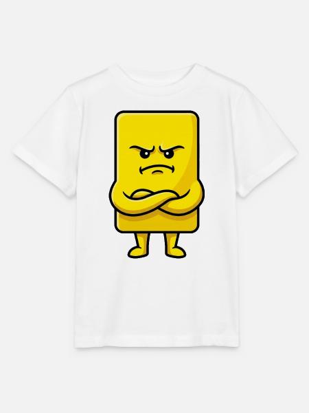 Grumpy Yellow Card Lustiger Fußball-Schiedsrichter - Stanley/Stella Kinder T-Shirt MINI CREATOR - Weiß