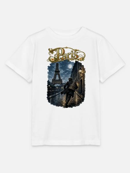 Paris bei Vollmond - Stanley/Stella Kinder T-Shirt MINI CREATOR - Weiß