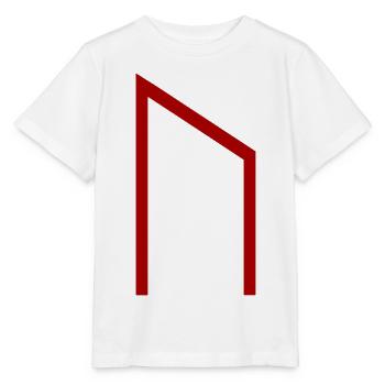 Uruz Rune Red – Viking Futhark Norse - Stanley/Stella MINI CREATOR Kids’ T-Shirt - white - Front - Maike (125cm)