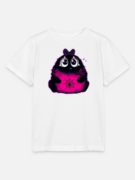 Kawaii Flauschmonster mit Netzbauch - Stanley/Stella Kinder T-Shirt MINI CREATOR - Weiß
