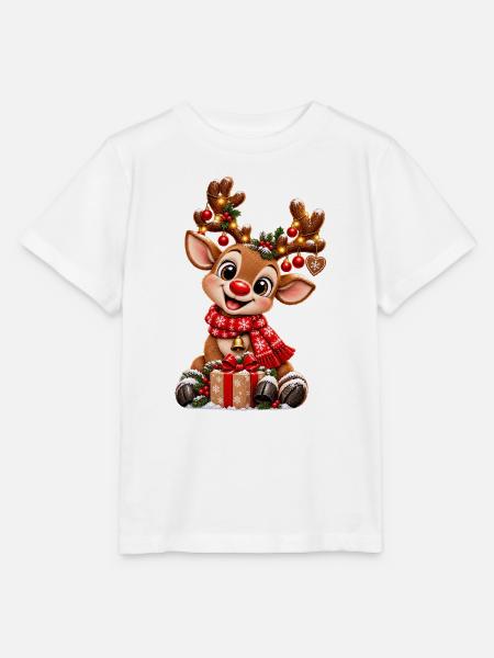 Rentier - Stanley/Stella Kinder T-Shirt MINI CREATOR  - Weiß