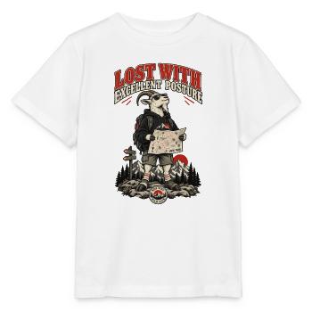 RobVibe Wildclub – Verlorene Bergziege - Stanley/Stella Kinder T-Shirt MINI CREATOR  - Weiß - Vorne - Maike (125cm)