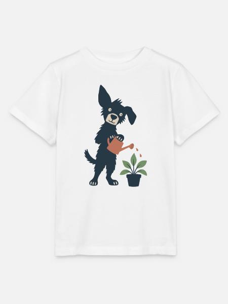 Gießpflanzen für den Hund - Stanley/Stella Kinder T-Shirt MINI CREATOR - Weiß