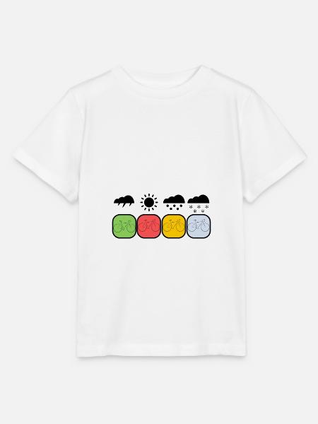 Wetter Fahrrad - Stanley/Stella Kinder T-Shirt MINI CREATOR - Weiß