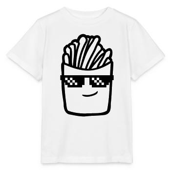 Lunettes de soleil Français frites - T-shirt bio MINI CREATOR Stanley/Stella Enfant - blanc - Devant - Maike (125cm)