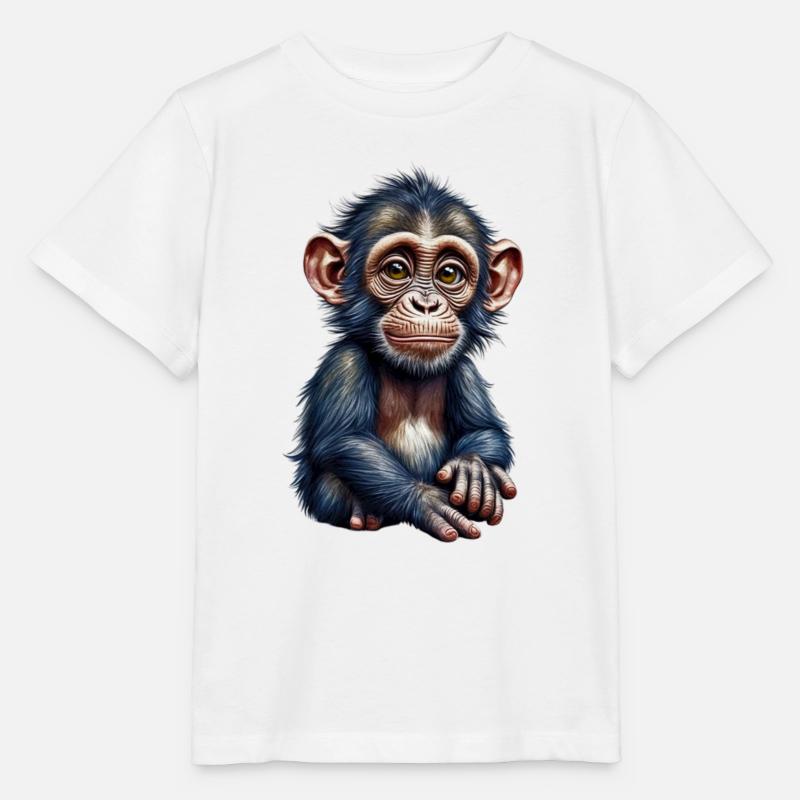 Singe singe - T-shirt bio MINI CREATOR Stanley/Stella Enfant - blanc
