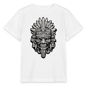 Maya / Haute Culture / Pérou / Calendrier Maya / Motif - T-shirt bio MINI CREATOR Stanley/Stella Enfant - blanc - Devant - Maike (125cm)
