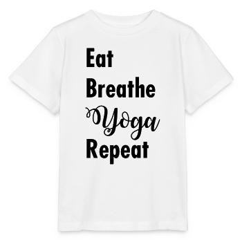Yoga Méditation Spa Respiration - T-shirt bio MINI CREATOR Stanley/Stella Enfant - blanc - Devant - Maike (125cm)