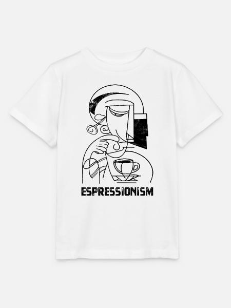 Espressionism - Espresso - Kaffee trinken - Stanley/Stella Kinder T-Shirt MINI CREATOR - Weiß