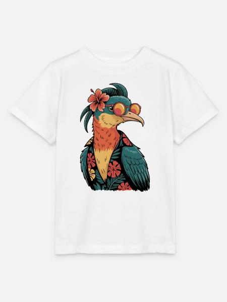 Kolibri Vogel Lustiger Sommer - Stanley/Stella Kinder T-Shirt MINI CREATOR  - Weiß