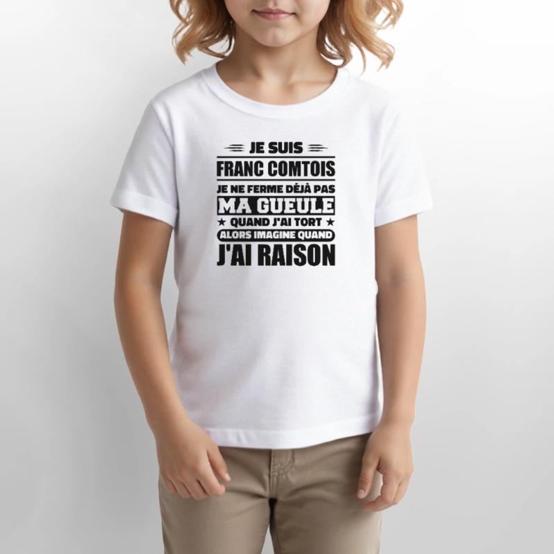 Franc comtois je ferme pas ma gueule franche comté T-shirt bio MINI CREATOR Stanley/Stella Enfant