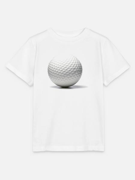 Der Golfball. - Stanley/Stella T-shirt MINI CREATOR til børn - hvid