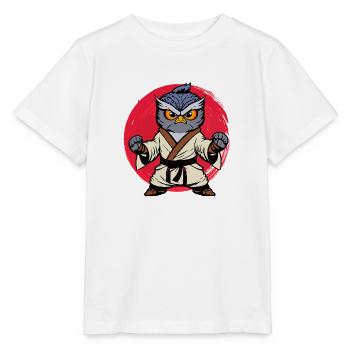 Sports Owl Ironic Wildlife Owl Artsy Birds - Stanley/Stella MINI CREATOR Kids’ T-Shirt - white - Front - Maike (125cm)