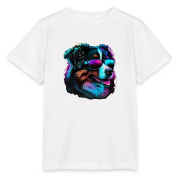Australian Shepherd Dogs Australian Shepherds - Stanley/Stella MINI CREATOR Kids’ T-Shirt - white - Front - Maike (125cm)