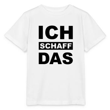 Ich schaff das - Stanley/Stella Kinder T-Shirt MINI CREATOR  - Weiß - Vorne - Maike (125cm)