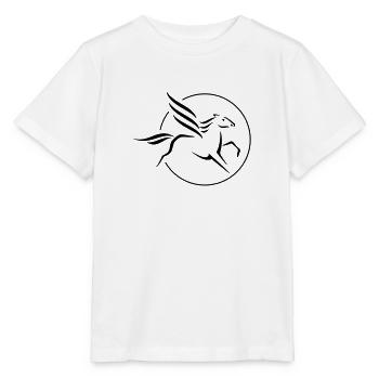 Pegasus im Kreis - Stanley/Stella Kinder T-Shirt MINI CREATOR  - Weiß - Vorne - Maike (125cm)