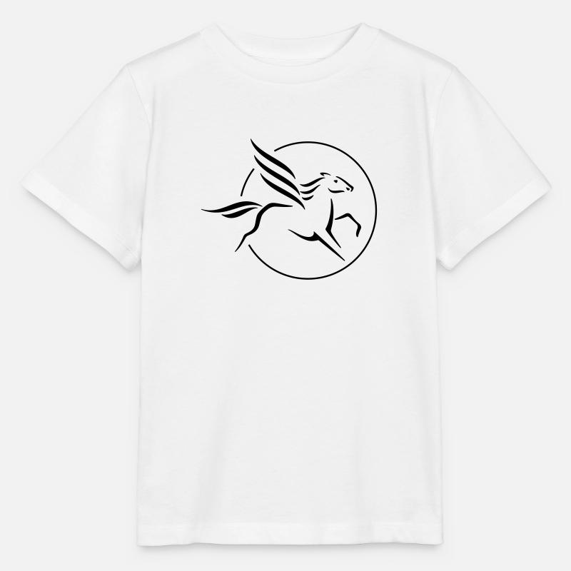 Pégase en cercle - T-shirt bio MINI CREATOR Stanley/Stella Enfant - blanc