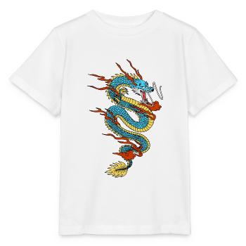 Chinesischer Drache - Stanley/Stella Kinder T-Shirt MINI CREATOR  - Weiß - Vorne - Maike (125cm)