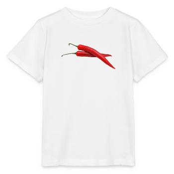 paprika chilli chili pepper citrus veggie vegetable - Stanley/Stella MINI CREATOR Kids’ T-Shirt - white - Front - Maike (125cm)