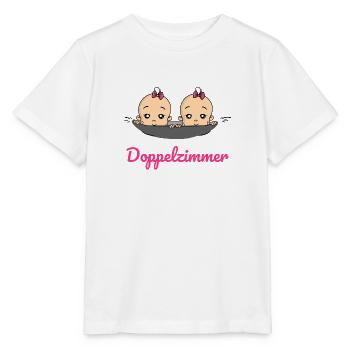 Doppelzimmer Baby Zwillinge Schwangerschaft - Stanley/Stella Kinder T-Shirt MINI CREATOR  - Weiß - Vorne - Maike (125cm)