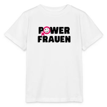 Powerfrauen Stärke - Stanley/Stella Kinder T-Shirt MINI CREATOR  - Weiß - Vorne - Maike (125cm)