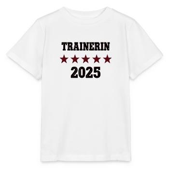 Trainerin Beruf Trainer Ausbildung Lizenz 2025 - Stanley/Stella Kinder T-Shirt MINI CREATOR  - Weiß - Vorne - Maike (125cm)